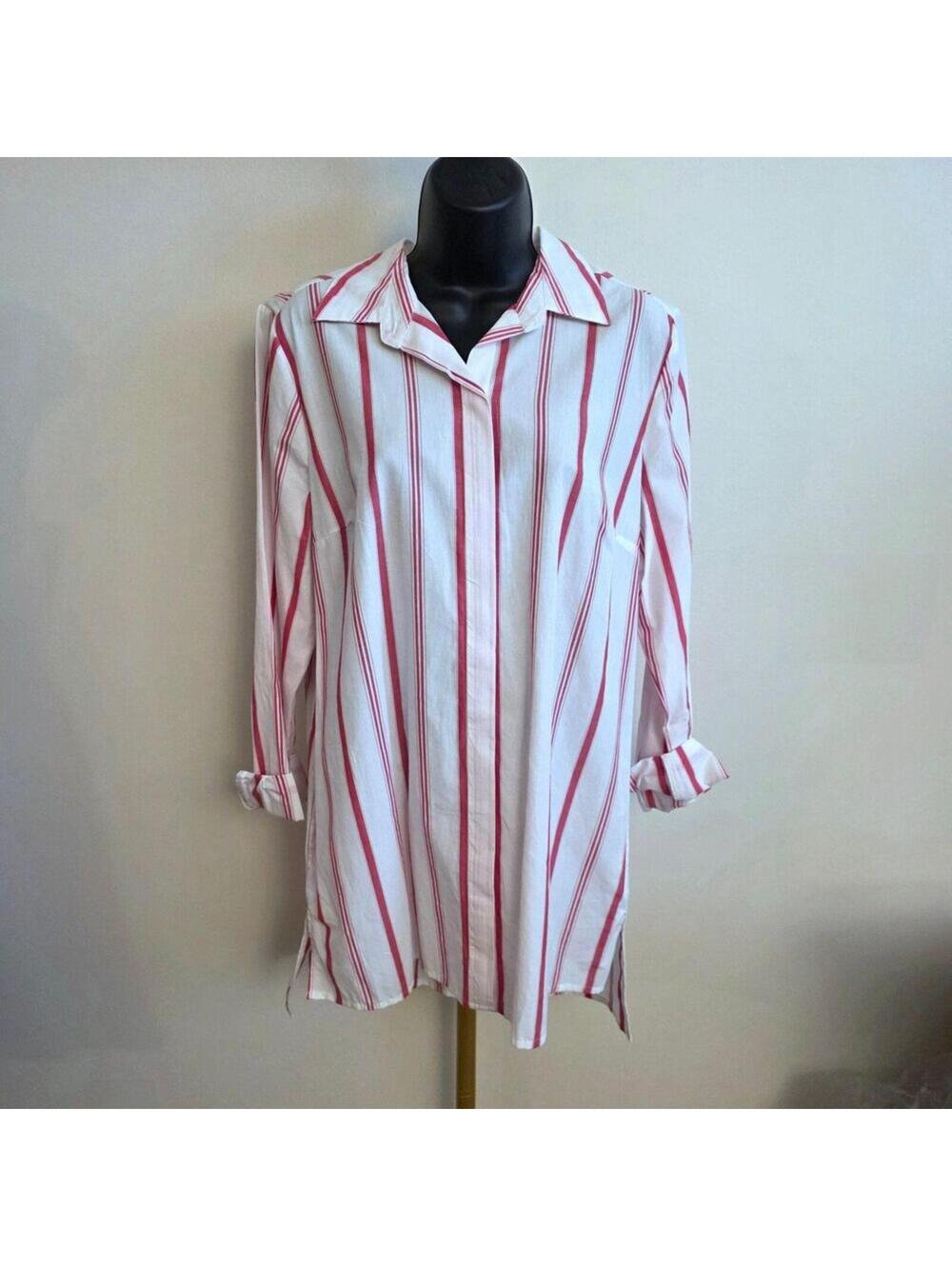 Chadwick of Boston Boyfriend Style Striped shirt - sz M
